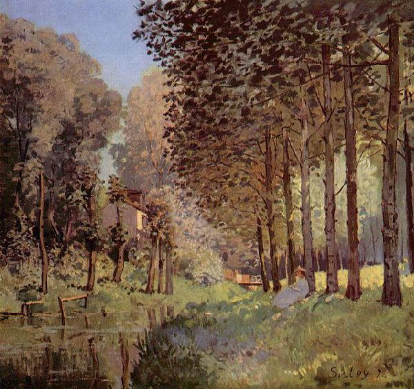 Alfred Sisley Rast am Flubufer